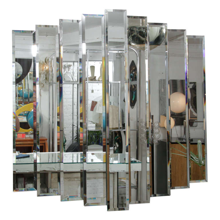 Super Glam Stacked Deco Inspired Mirror